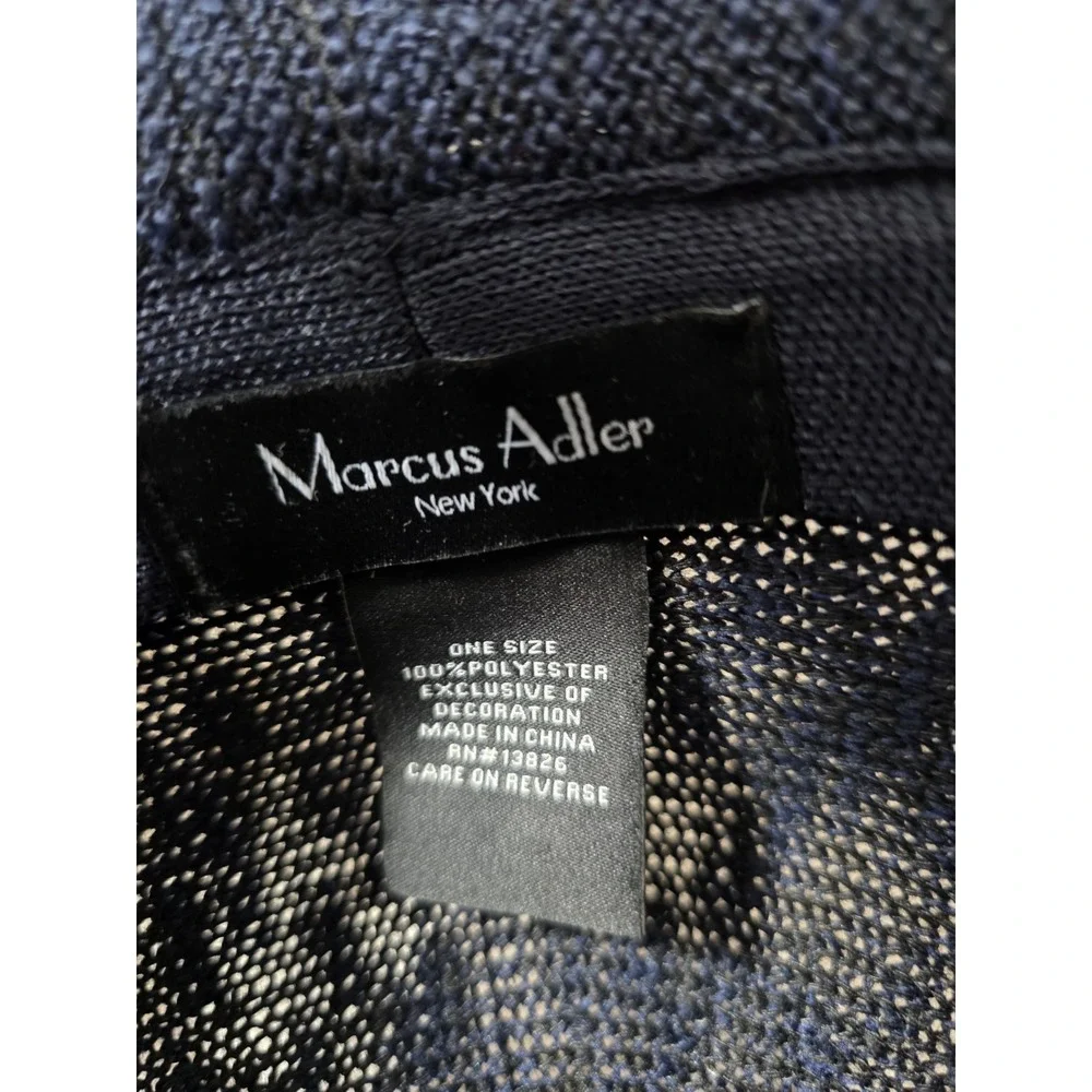 Marcus Adler Navy Woven Bucket Hat Structured Fedora Style